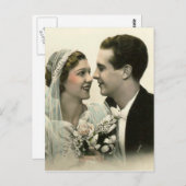 Romantic Wedding Briefkaart (Voorkant / Achterkant)