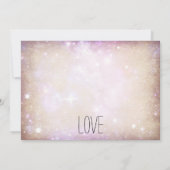 Romantic Wedding Chapel Wedding Invitations Kaart (Achterkant)