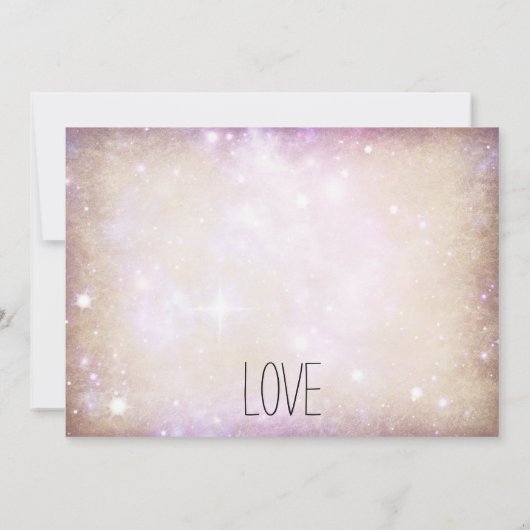 Romantic Wedding Chapel Wedding Invitations Kaart (Achterkant)