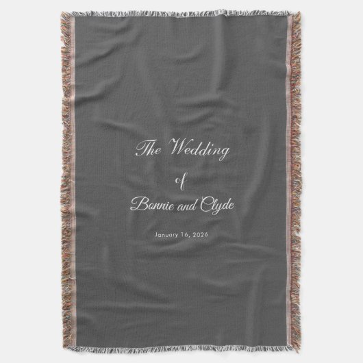 Romantic Wedding Day Celebration Cozy Deken (Voorkant Verticaal)