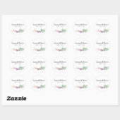 Romantic Wedding Flower Wedding Design Ronde Sticker (Vel)