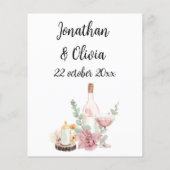 Romantic wedding flowers blooming garden (Achterkant)