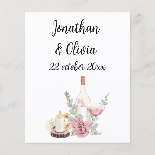 Romantic wedding flowers blooming garden (Achterkant)