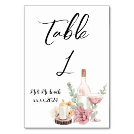 Romantic wedding flowers blooming garden kaart