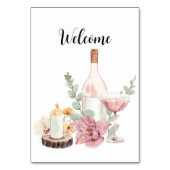 Romantic wedding flowers blooming garden kaart (Achterkant)