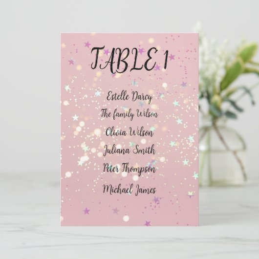 Romantic wedding flowers blooming garden programmakaart (Staand voorkant)