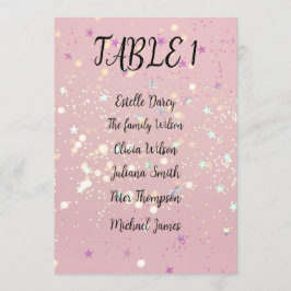 Romantic wedding flowers blooming garden programmakaart