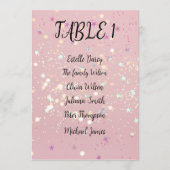 Romantic wedding flowers blooming garden programmakaart (Voorkant)