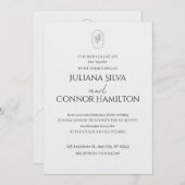 Romantic Wedding Invitation | Chic & Modern Kaart (Voorkant / Achterkant)
