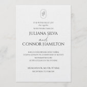Romantic Wedding Invitation | Chic & Modern  Kaart (Voorkant)