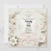 Romantic Wedding Kaart (Voorkant)