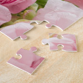 Romantic Wedding Love Soft Pink Flower Bouquet Legpuzzel (Zijkant)