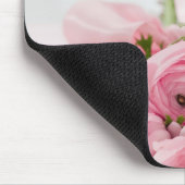 Romantic Wedding Love Soft Pink Flower Bouquet Muismat (Hoek)