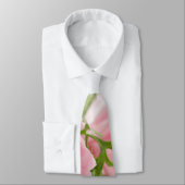 Romantic Wedding Love Soft Pink Flower Bouquet Stropdas (Gebonden)