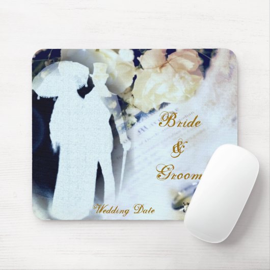 Romantic Wedding Mousepad Muismat (Met muis)