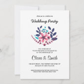 Romantic wedding party uitnodiging (Voorkant)