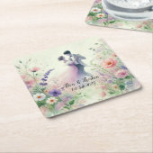 Romantic Wedding pastell Nr.1 Kartonnen Onderzetters (Schuin)