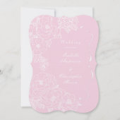 Romantic Wedding Peonies Delicate Blush Pink Kaart (Voorkant)