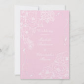 Romantic Wedding Peonies Delicate Blush Pink Kaart (Voorkant)