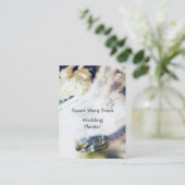 Romantic Wedding Planner Visitekaartje (Staand voorkant)