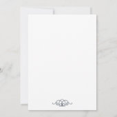 Romantic Wedding Reception Kaart (Achterkant)