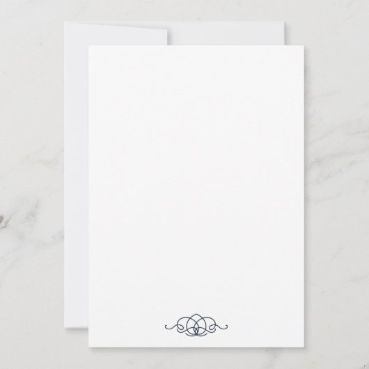 Romantic Wedding Reception Kaart (Achterkant)