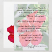 Romantic Wedding Red Hibiscus Kaart (Voorkant / Achterkant)