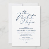 Romantic Wedding Rehearsal Dinner The Night Before Kaart (Voorkant)