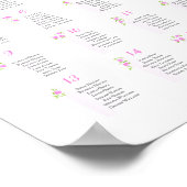 Romantic Wedding Seating Chart - Tables | POSTER (Hoek)