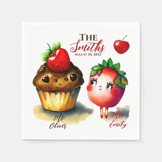 Romantic Wedding Servet (Voorkant)