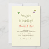 Romantic Wedding Uitnodiging (Voorkant)