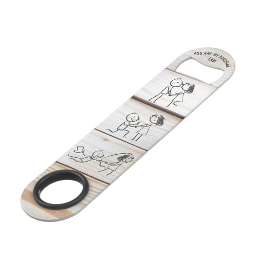 Romantic Wedding Voorstel - Bottle Opener Speed Flessenopener (Voorkant Gekanteld)