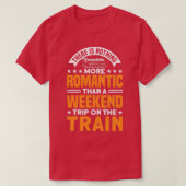 Romantic Weekend Trip on Train L T-shirt (Design voorkant)