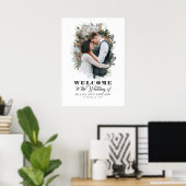 Romantic Welkomstteken voor bruiloft rond Romantic Poster (Thuiskantoor)
