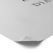 Romantic Welkomstteken voor bruiloft rond Romantic Poster (Hoek)