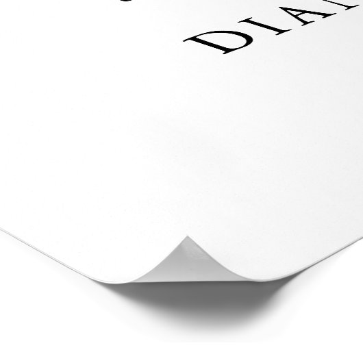 Romantic Welkomstteken voor bruiloft rond Romantic Poster (Hoek)