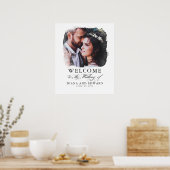 Romantic Welkomstteken voor bruiloft rond Romantic Poster (Keuken)