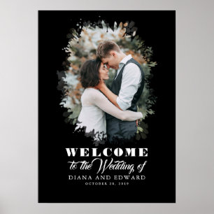 Romantic Welkomstteken voor bruiloft rond Romantic Poster