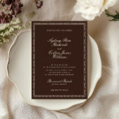 Romantic Western Ranch Wedding Invitation Kaart