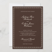 Romantic Western Ranch Wedding Invitation Kaart (Voorkant)