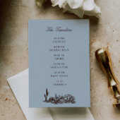 Romantic Western Ranch Wedding Timeline Informatiekaartje