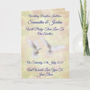Romantic White Doves Reception