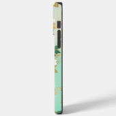 Romantic White Flowers Mint Waterverf Design Case-Mate iPhone Case (Achterkant / Links)