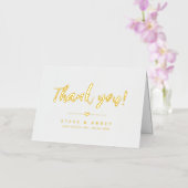 Romantic White Gold Heart Weddenschap Hartelijk da Folie Wenskaart (Orchidee)