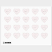 Romantic White Hearts Pink Valentine's Day Hart Sticker (Vel)