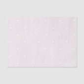 Romantic White Hearts Pink Valentine's Day Tissuepapier (Voorkant)