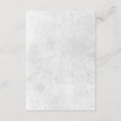 Romantic White Pink Floral Wedding Details Kaart (Achterkant)