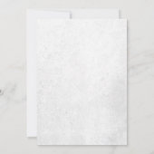 Romantic White Pink Floral Wedding Invitation Kaart (Achterkant)