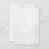 Romantic White Pink Floral Wedding Response Kaart (Achterkant)