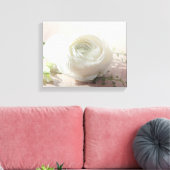 Romantic White Rose Canvas Afdruk (Insitu (Woonkamer))